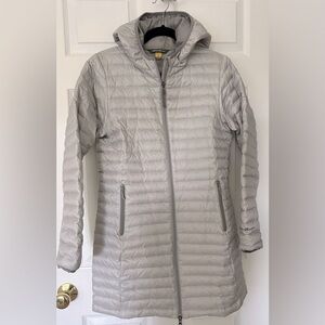 Eddie Bauer lightweight down coat.